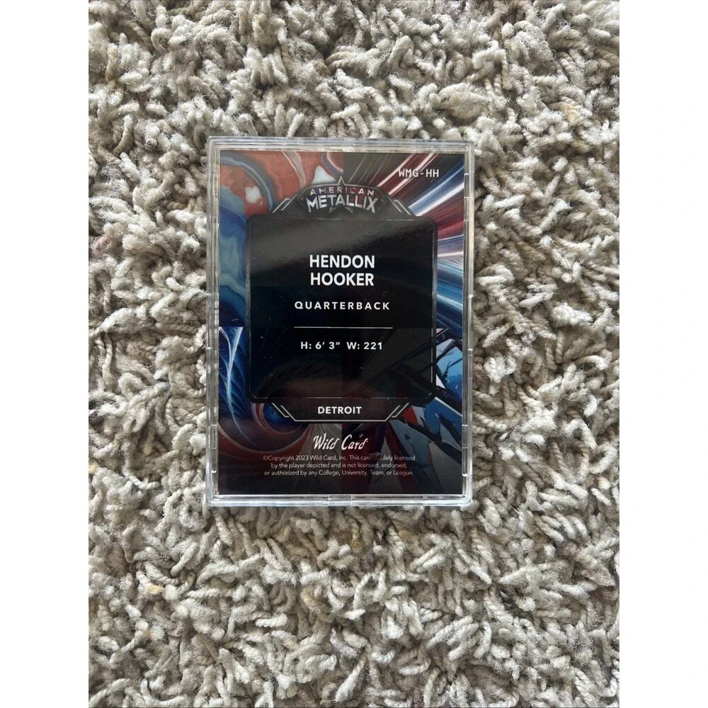 2023 Wild Card American Metallix Hendon Hooker Rookie Lions 2/3